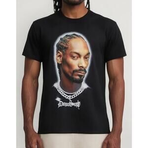 Snoop Dog Men’s Graphic Tee Short Sleeve Black, Size XL